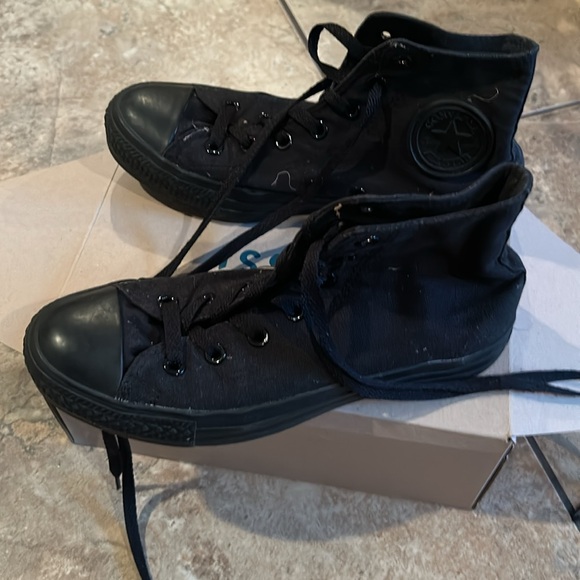 HP Converse Chuck Taylor All Star Canvas High Top Sneaker back monochrome 6M 8 W - Picture 3 of 3